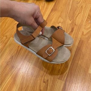 Cat & Jack Kids Tan Buckle Sandals - Comfortable Summer Footwear